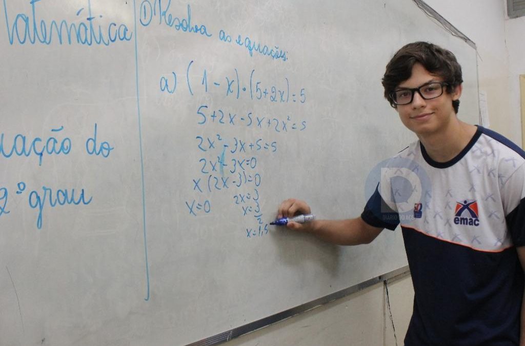 Aluno de escola pública de Ipatinga conquista medalha de ouro em olimpíada de matemática