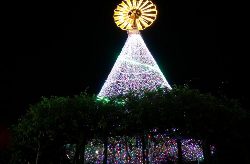 Veja como ficou a iluminação natalina, no Parque Ipanema