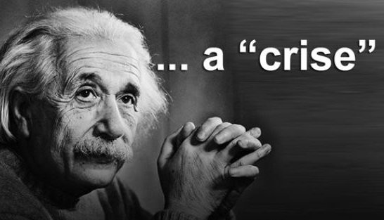 A crise segundo Albert Einstein