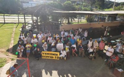 Moradores e funcionários da Casa da Esperança se recuperam da covid-19