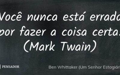 Como nunca estar errado