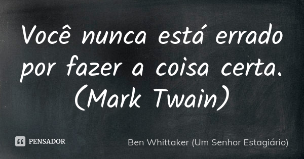 Como nunca estar errado